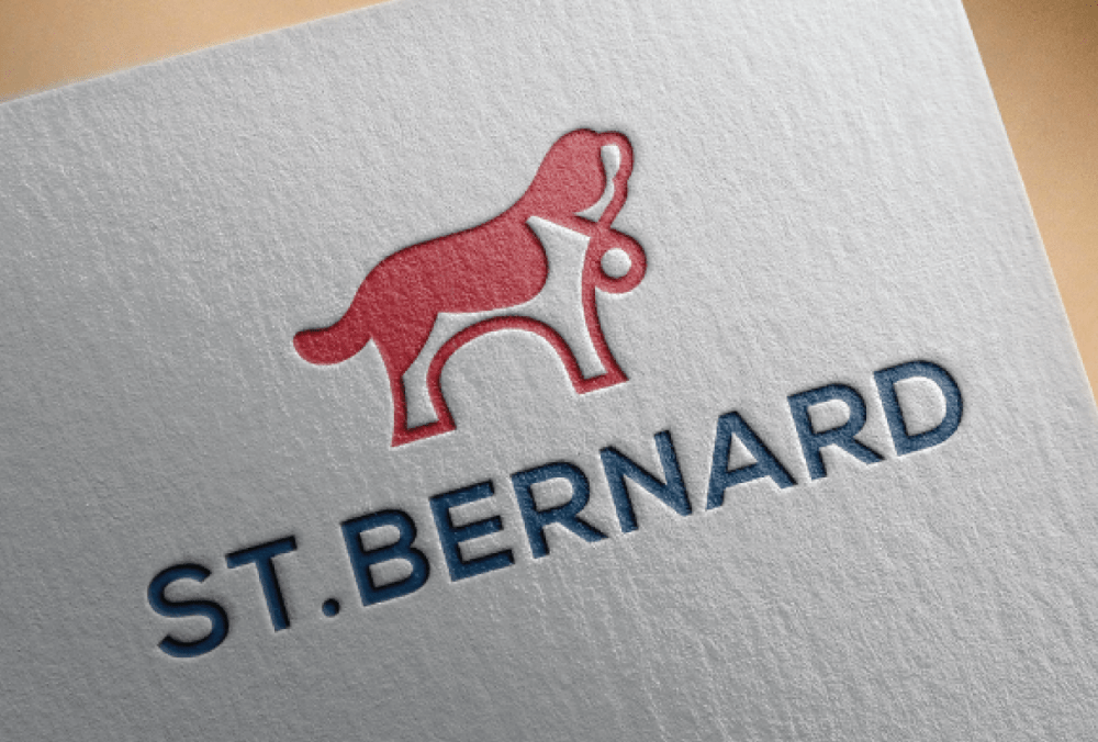 SOLD St. Bernard Dog Logo Design Logo Cowboy