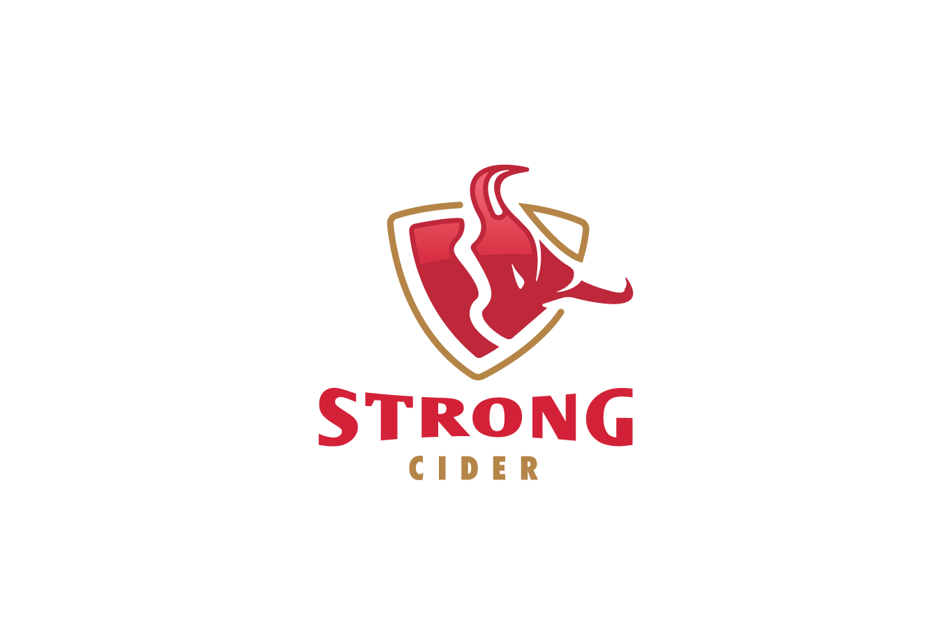 SOLD Strong Cider Bull Logo Design Logo Cowboy