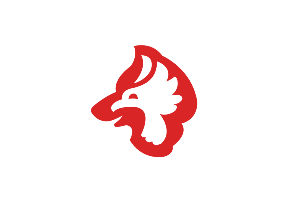 Dog and Bird Logo Design Logo Cowboy