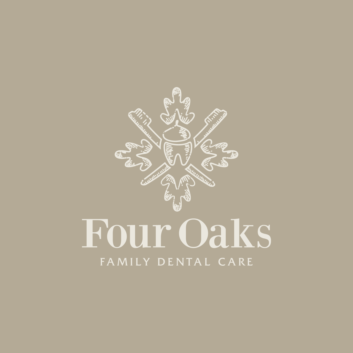 For Sale Four Oaks Family Dentist Logo Design Logo Cowboy