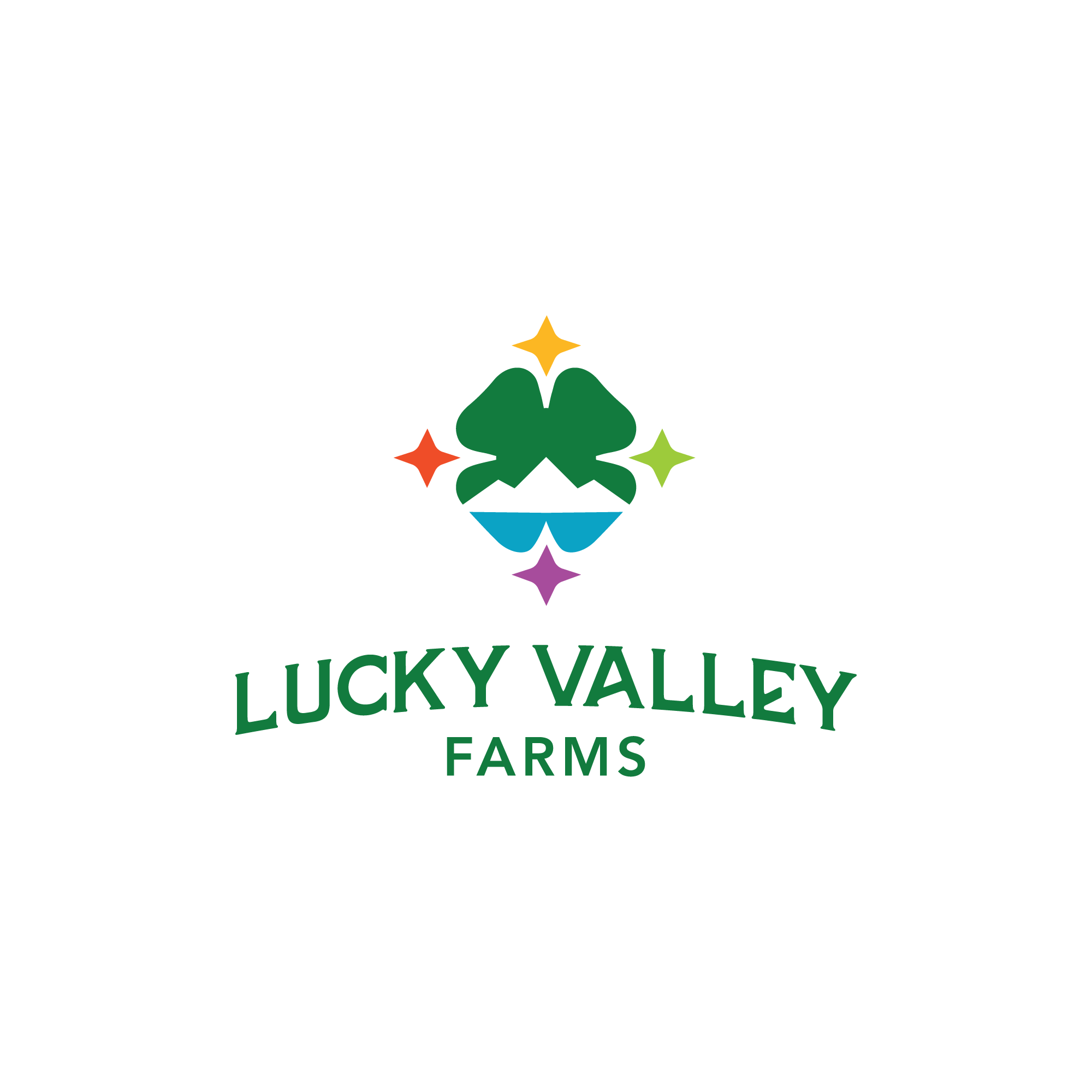 For Sale Lucky Valley Farms Logo Design Logo Cowboy