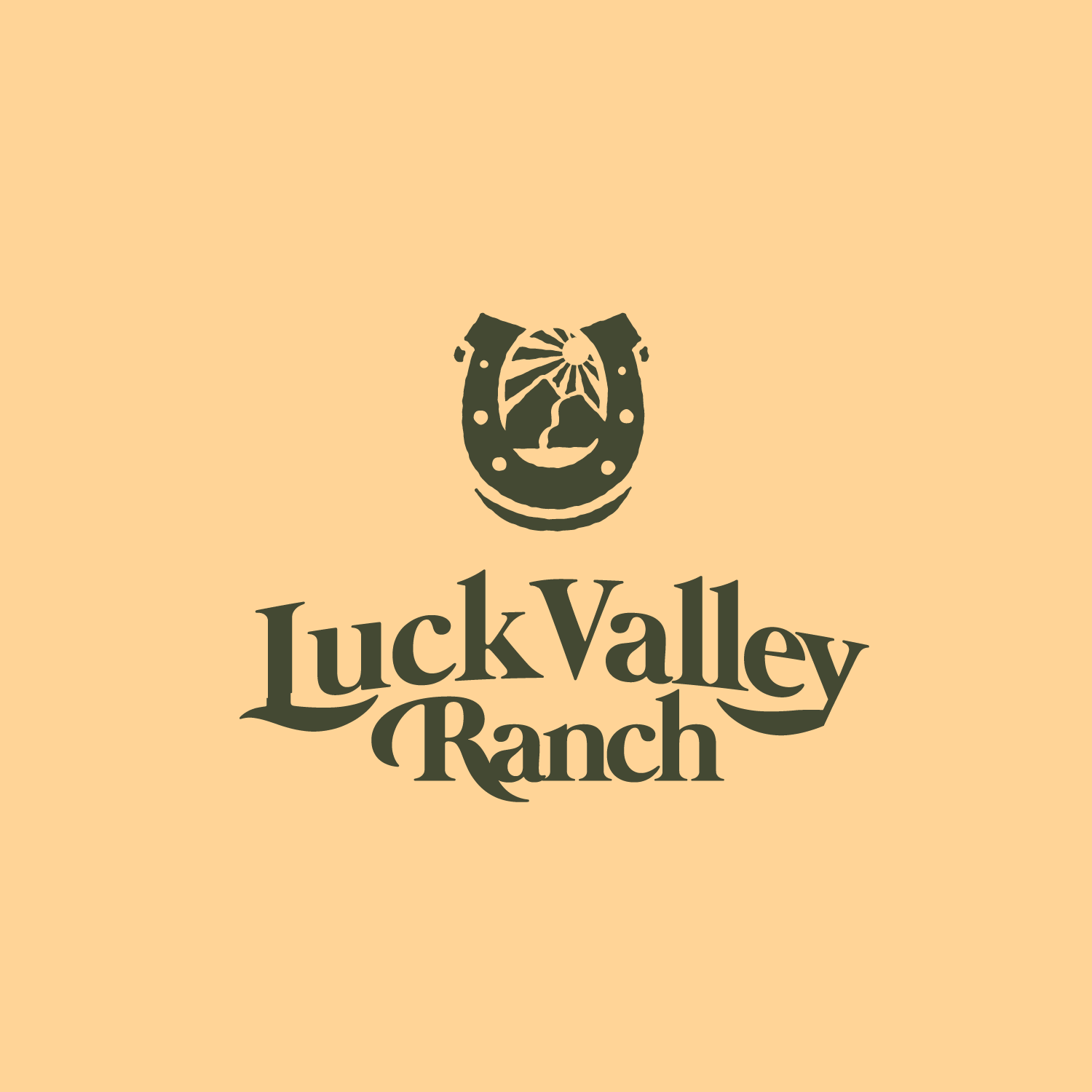 For Sale Lucky Valley Ranch Logo Design Logo Cowboy