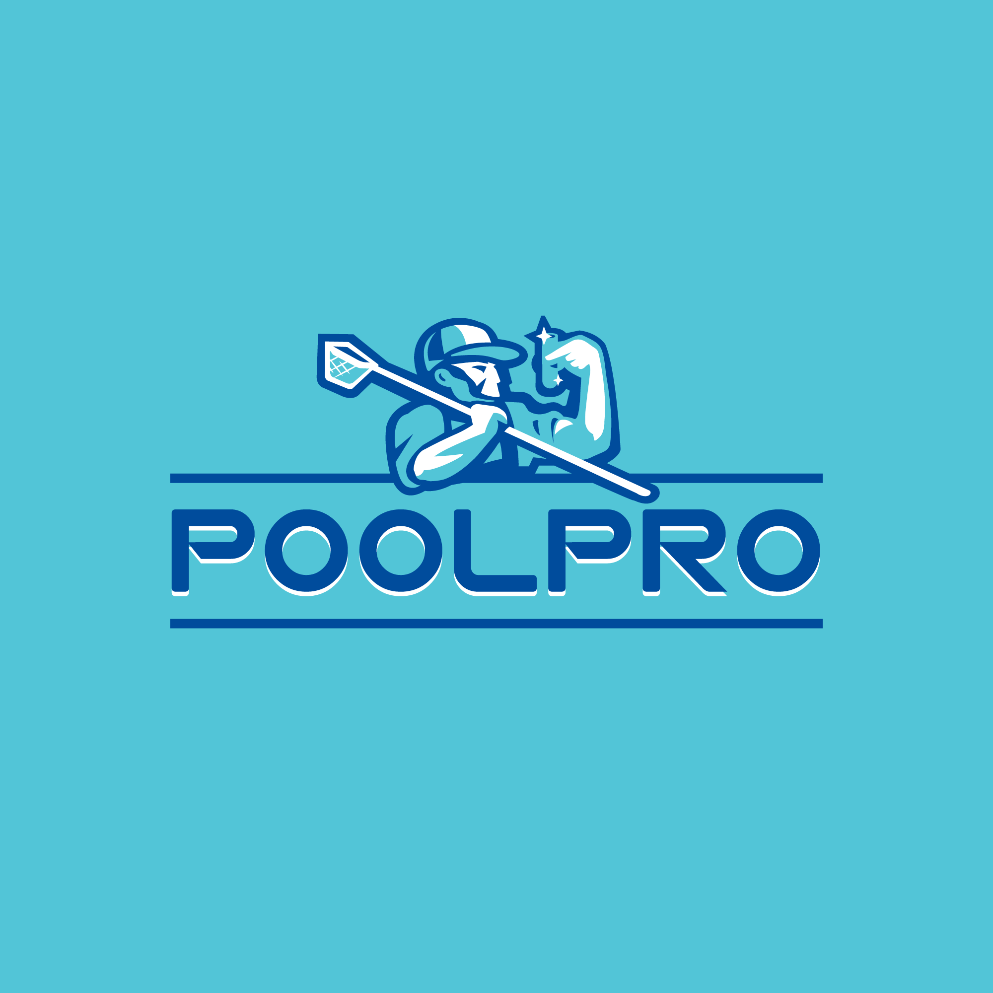 For Sale Poolpro Pool Cleaning Logo Design Logo Cowboy