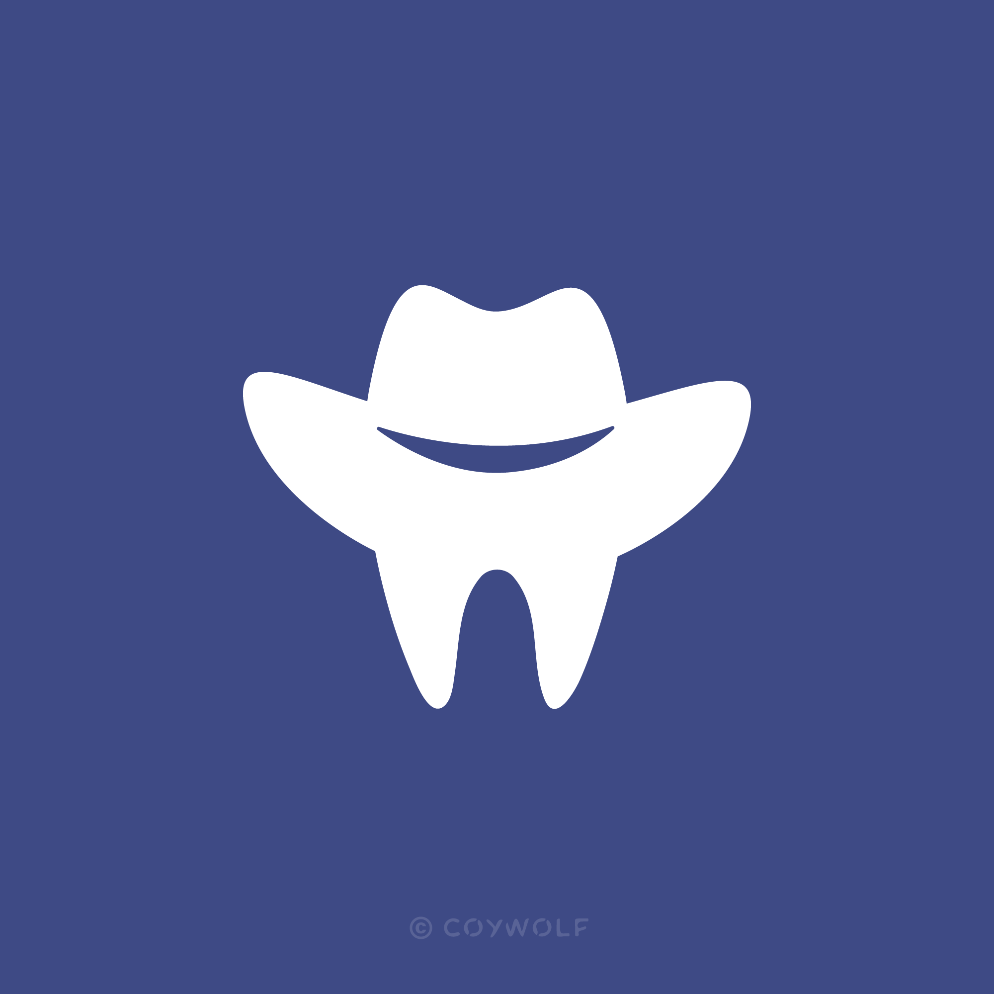 For Sale Western Dental Tooth Cowboy Hat Logo Logo Cowboy