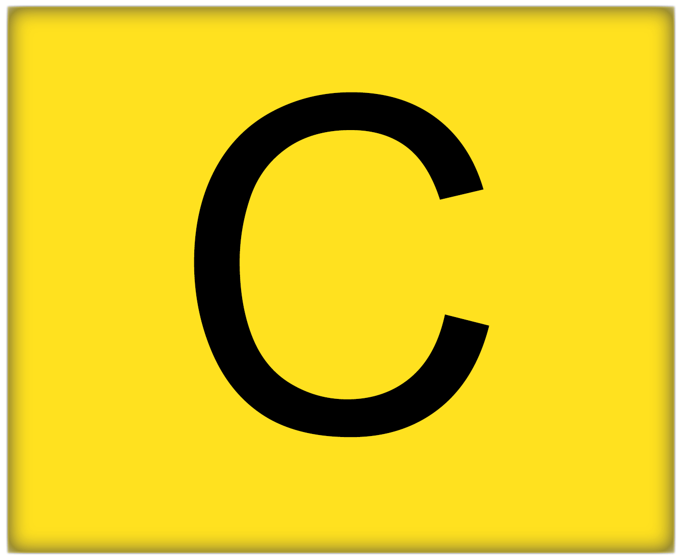 Yellow and Red C Logo LogoDix