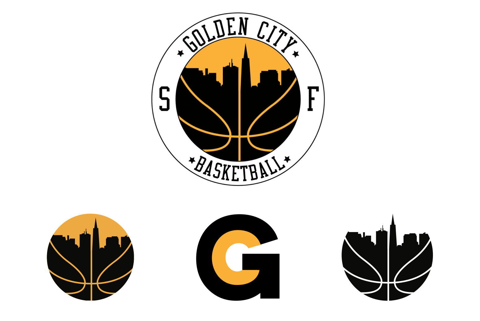 Golden Basketball Logo LogoDix
