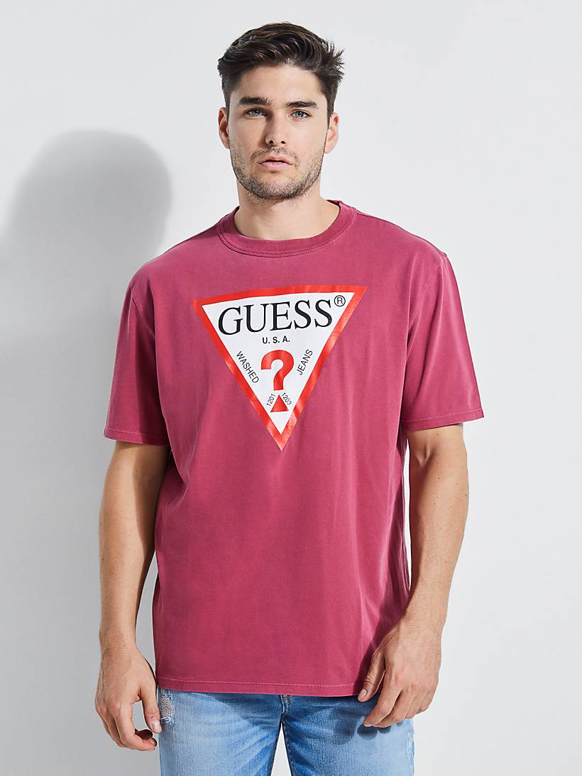 Red Triangle Jeans Logo LogoDix