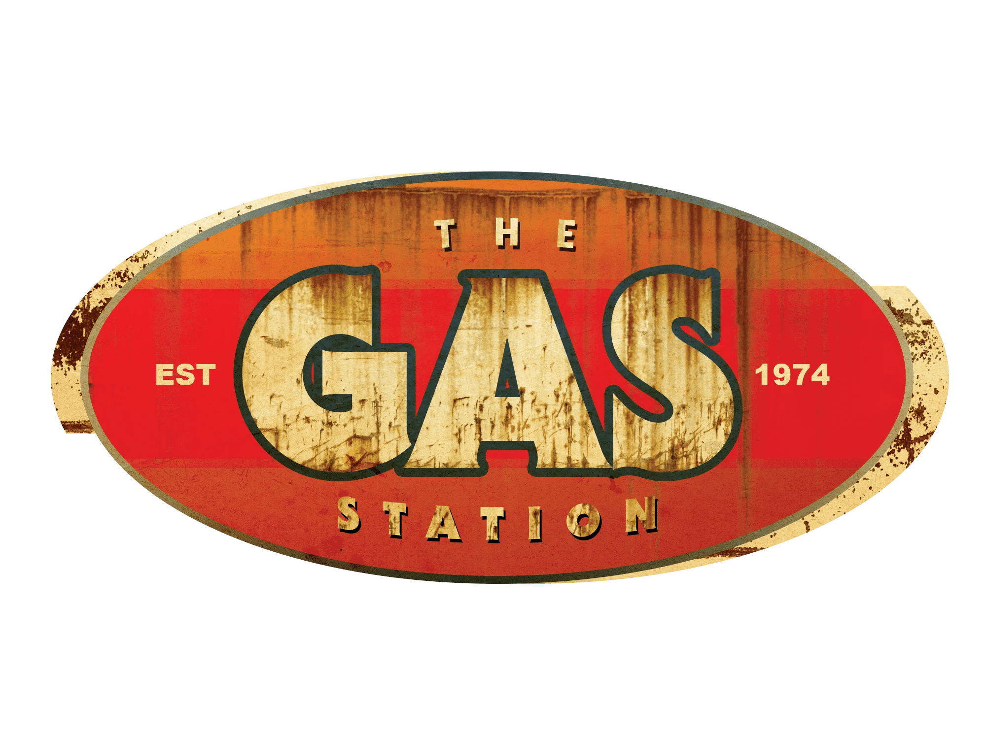 Red Gas Station Logo LogoDix