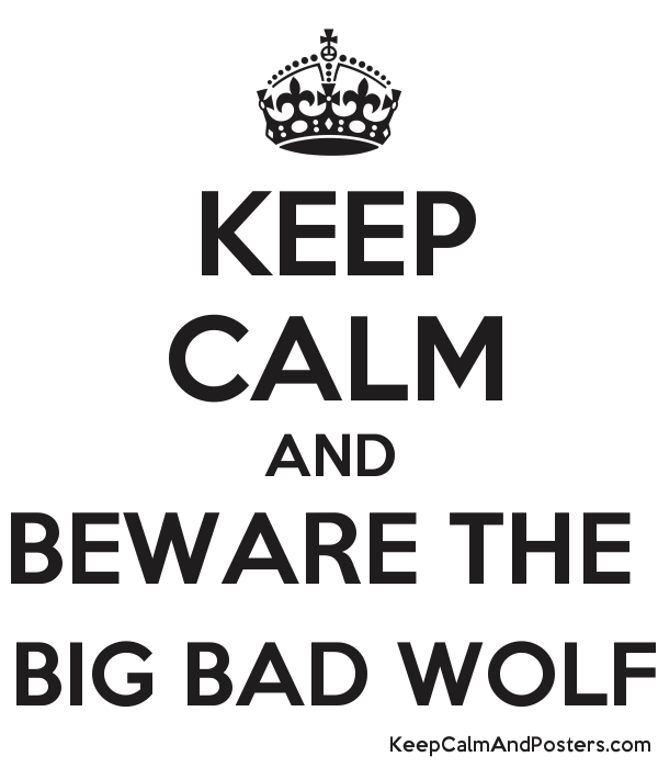 Big Bad Wolf Black and White Logo LogoDix