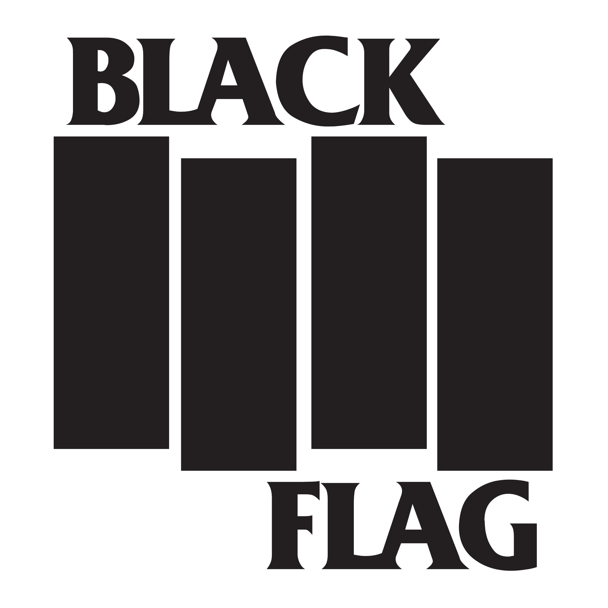 Black and White Flag Logo LogoDix