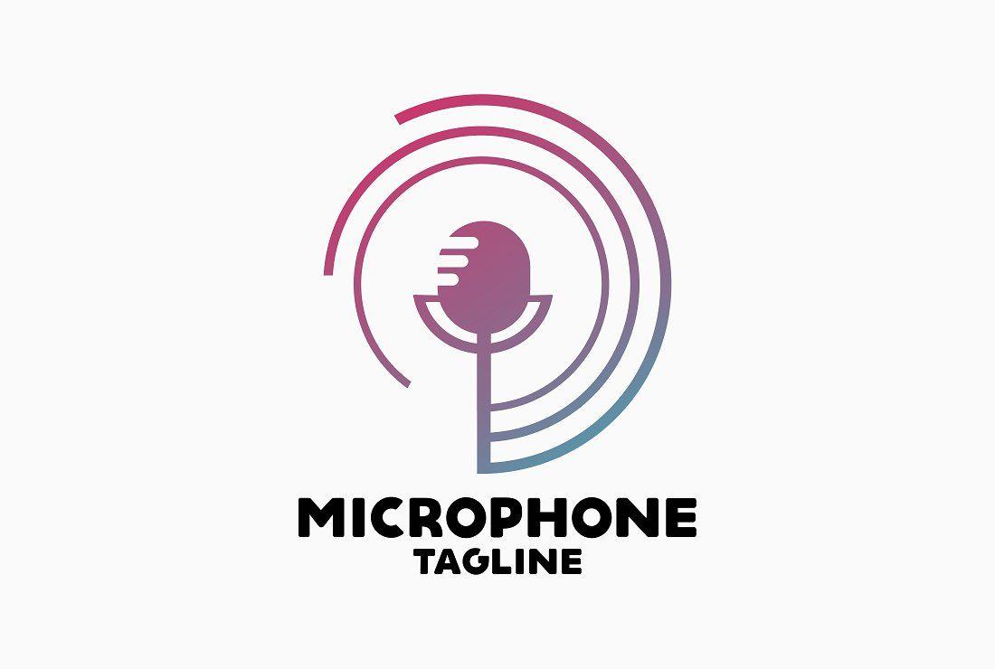 Microphone Logo LogoDix