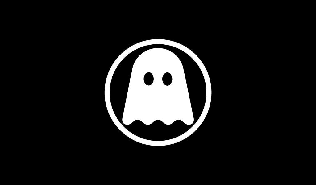 White Ghost Logo LogoDix