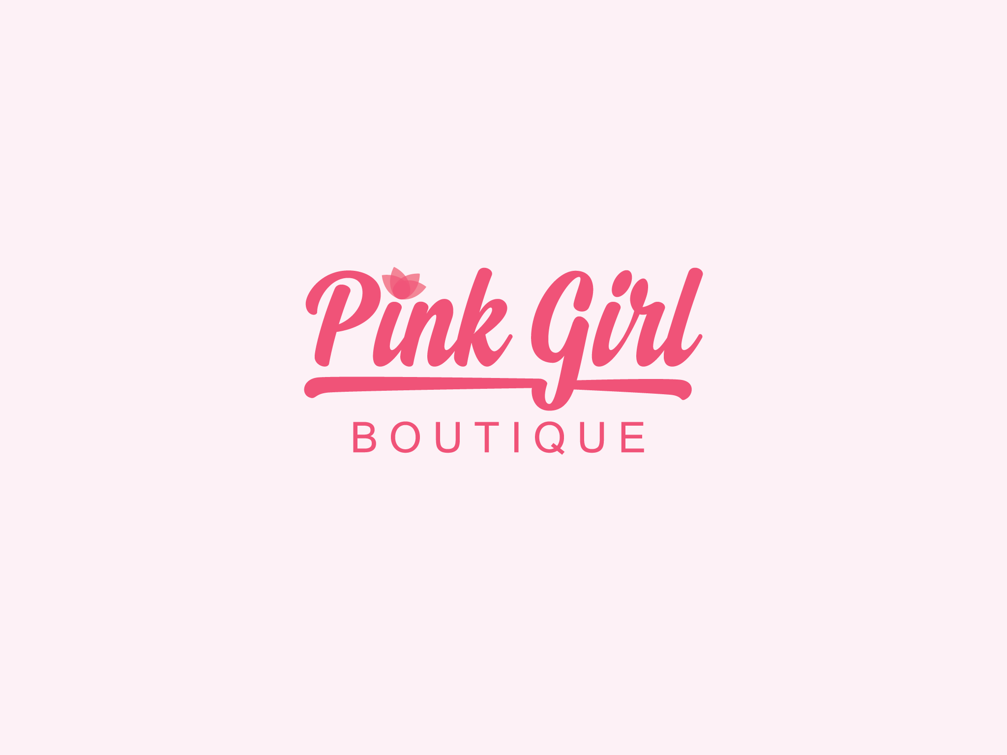 Pink Girl Logo LogoDix