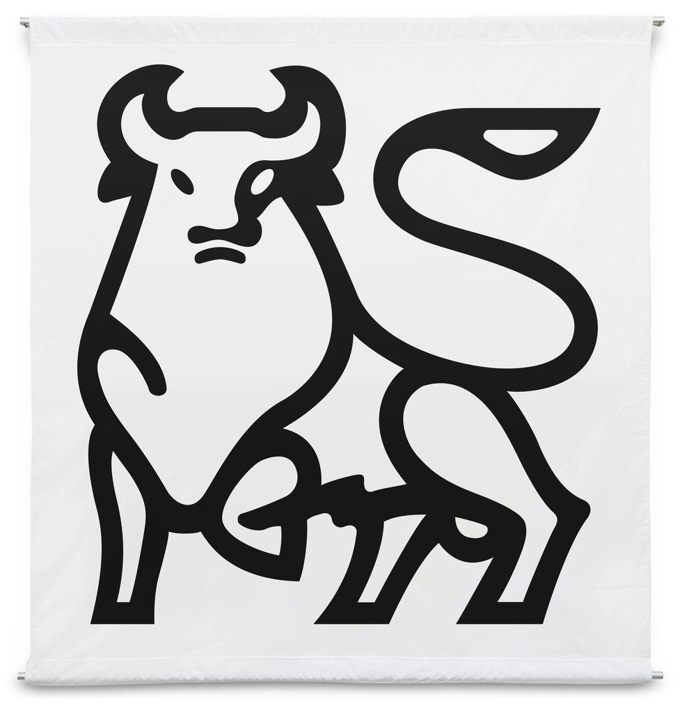White Bull Logo LogoDix