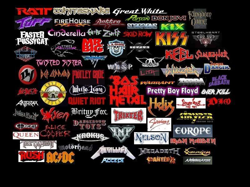 80s Rock Band Logo LogoDix