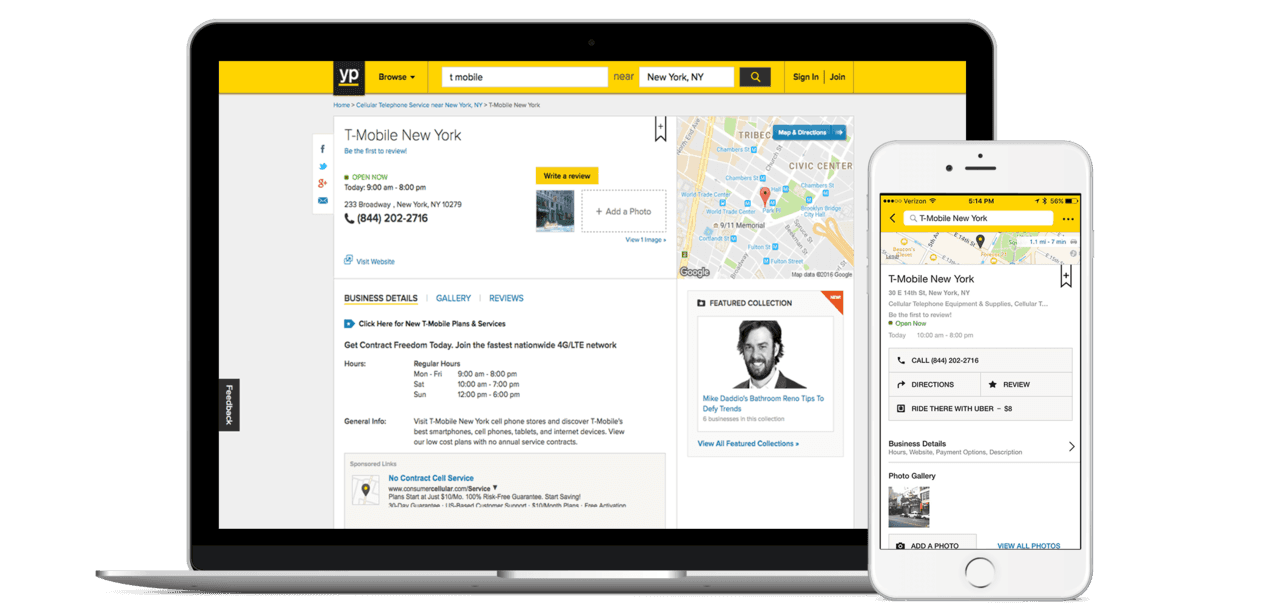 Yellow Pages Review Logo LogoDix