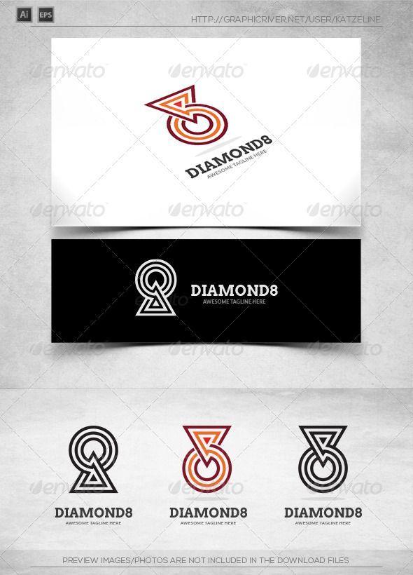 Diamonds in Triangle Logo LogoDix