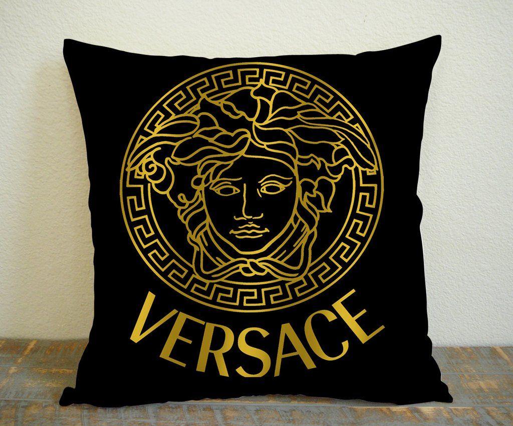 Black and Gold Versace Logo LogoDix