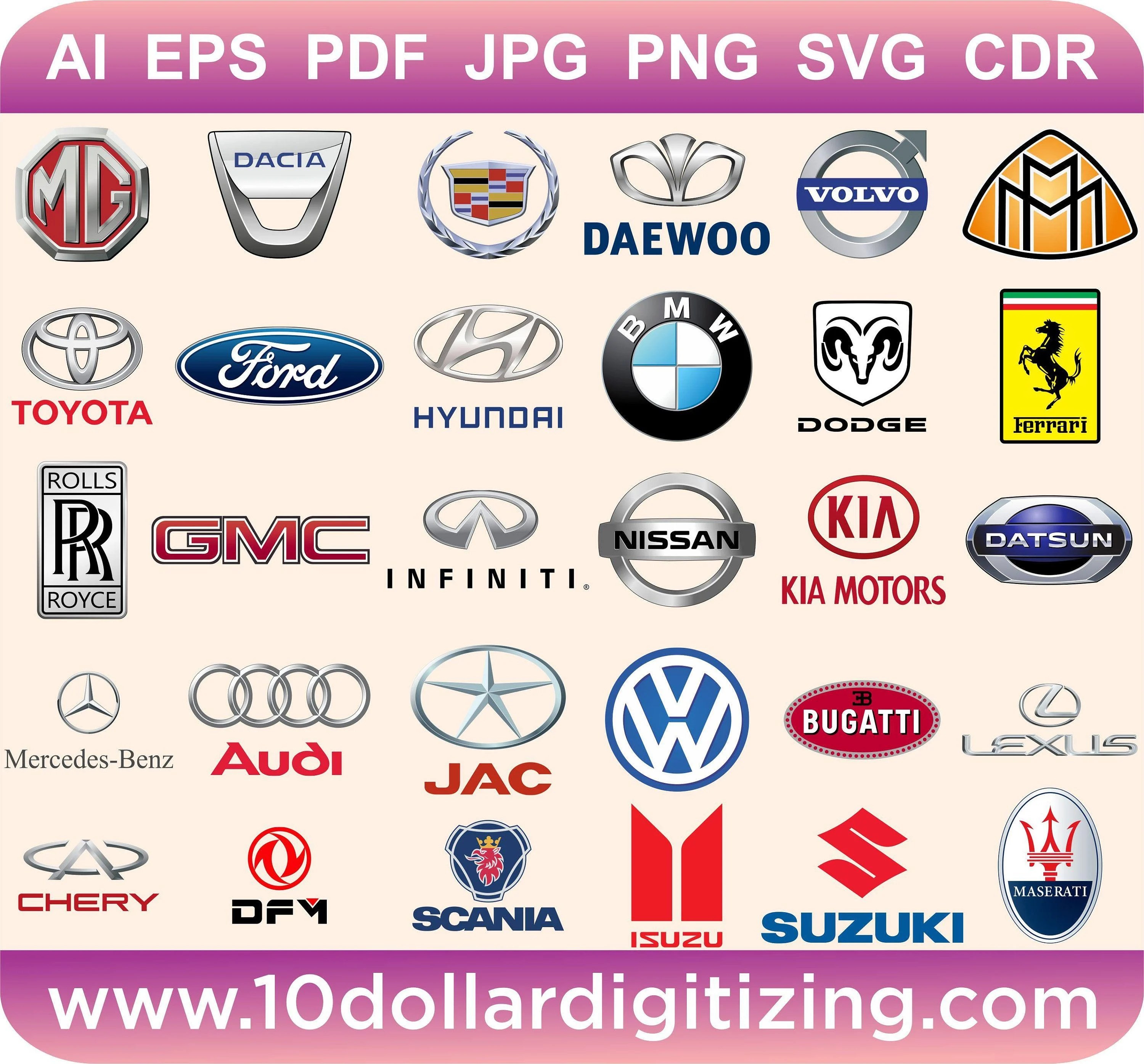 Most Popular Car Brand Logo LogoDix