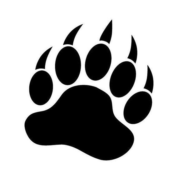 Grizzly Bear Paw Logo