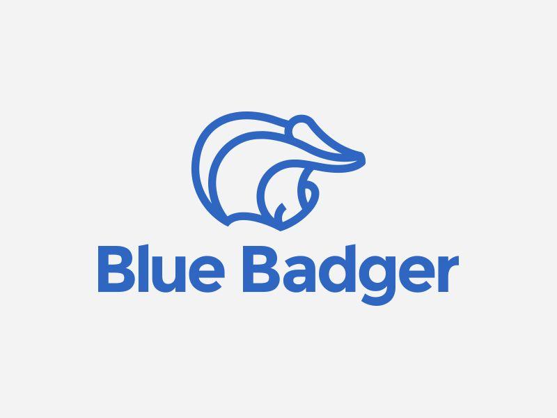 Blue Badger Logo LogoDix