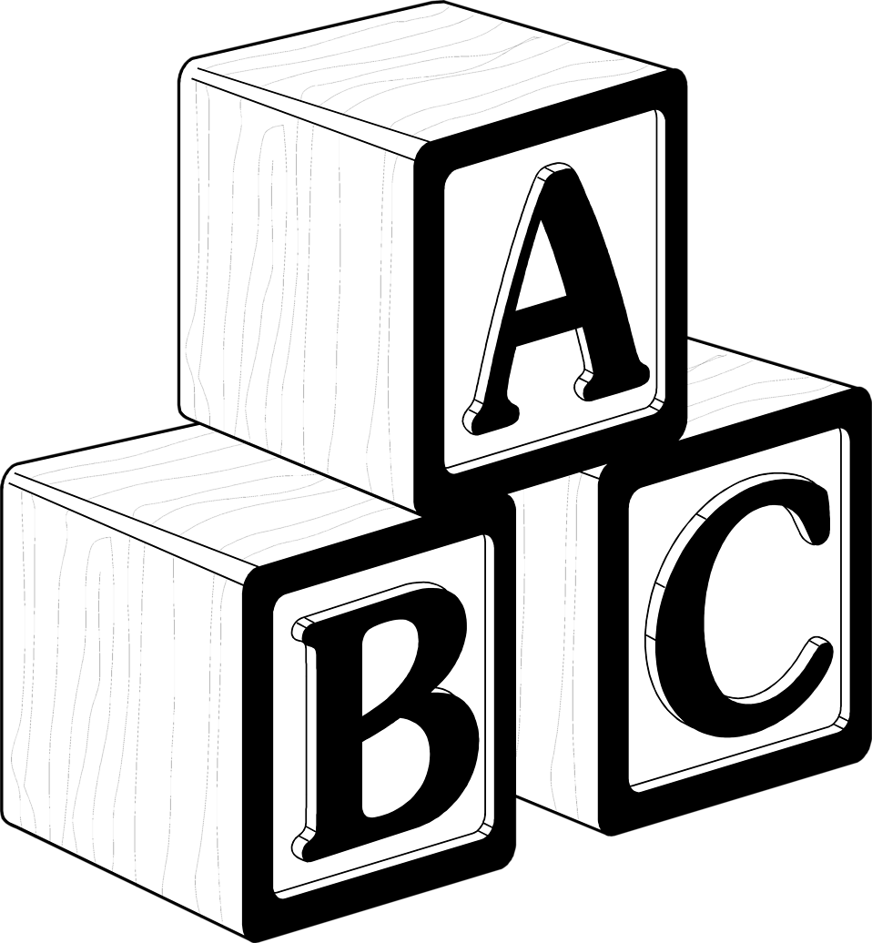 Black and White Squares Logo