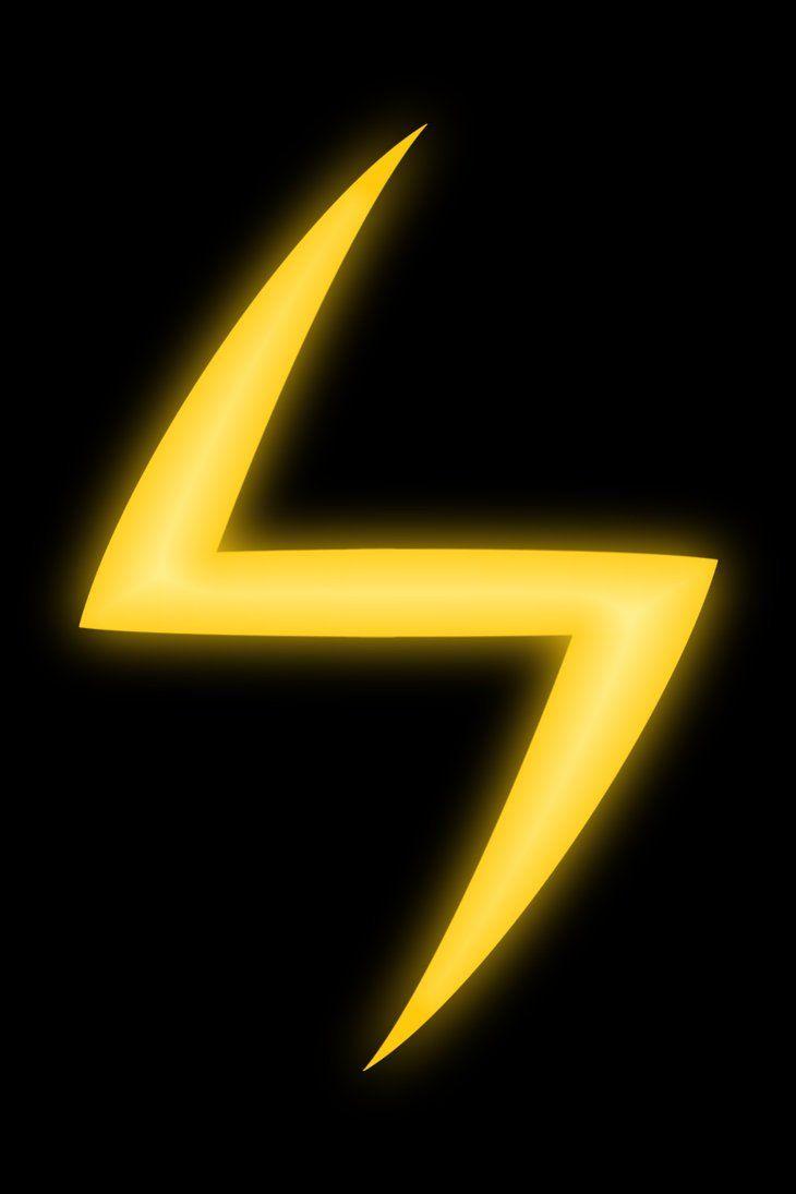 Sideways Lightning Bolt Logo