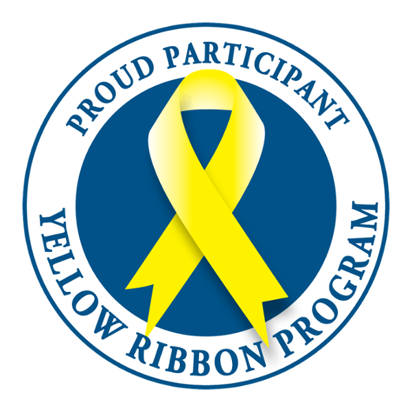 Blue and Yellow Ribbon Logo