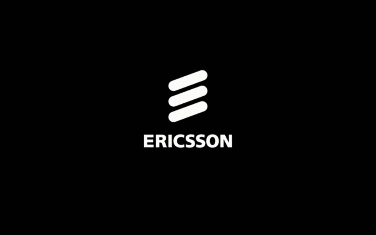 White Ericsson Logo LogoDix