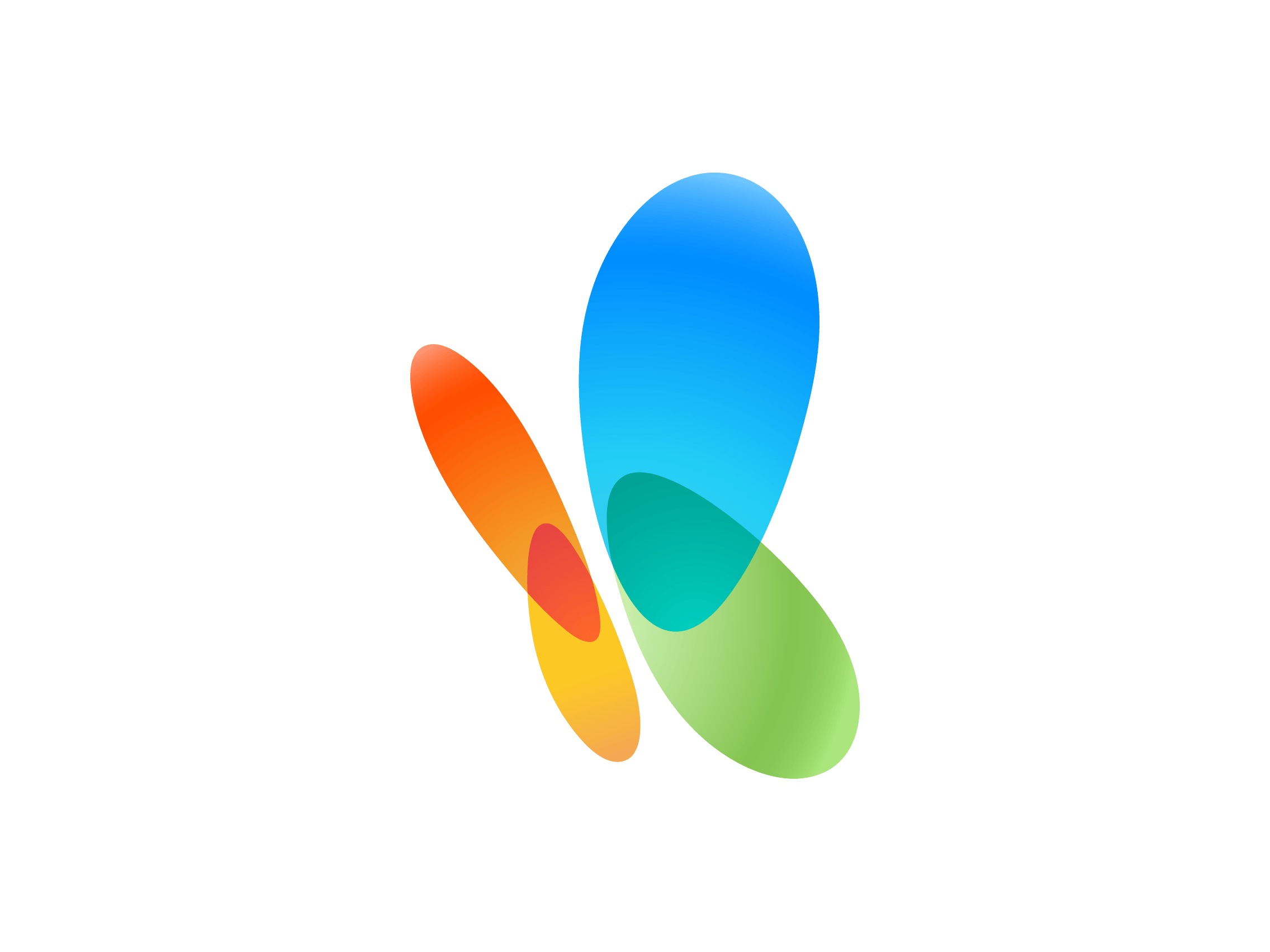 Rainbow Butterfly Logo LogoDix