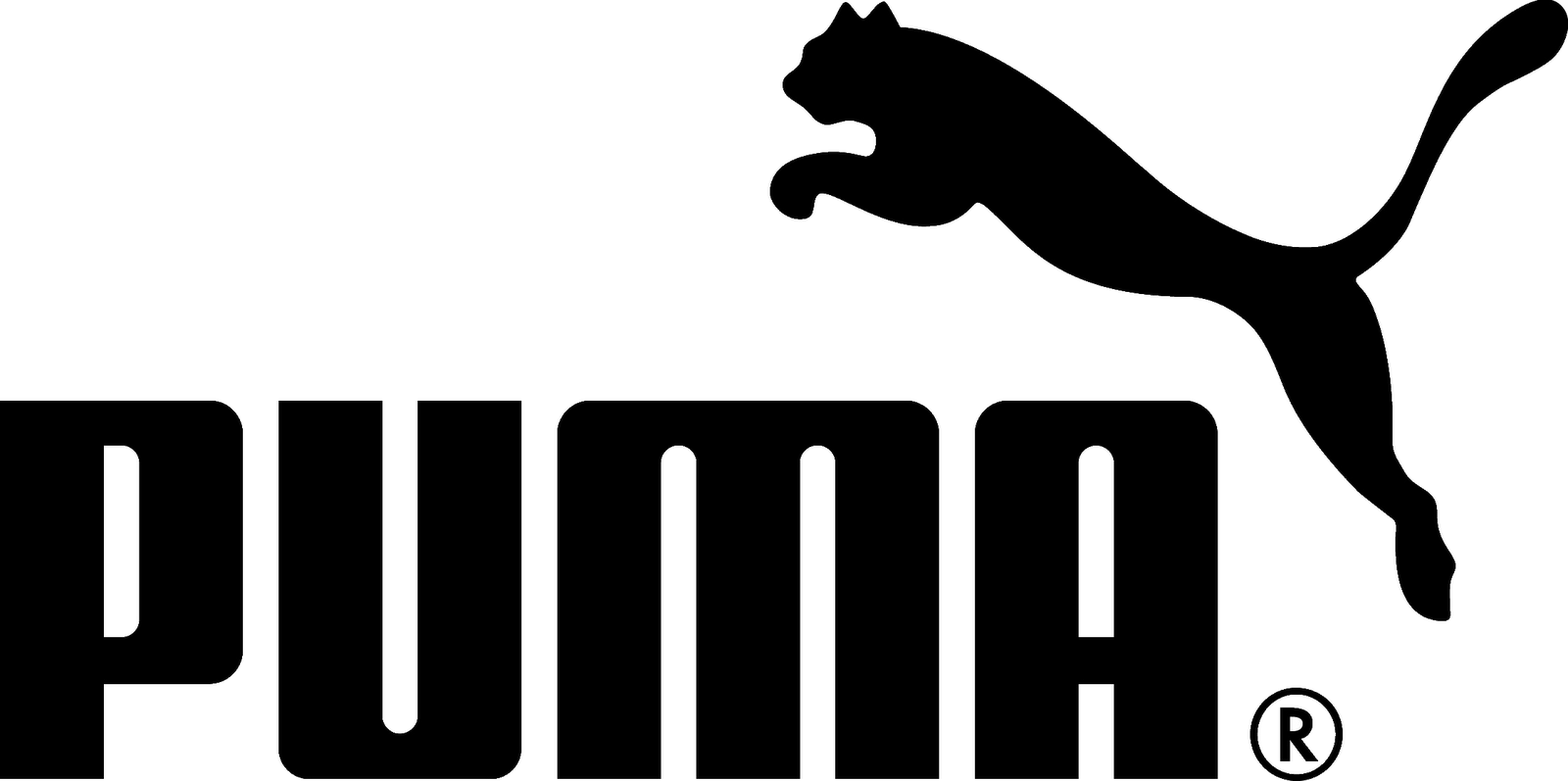 Puma Black and White Logo LogoDix