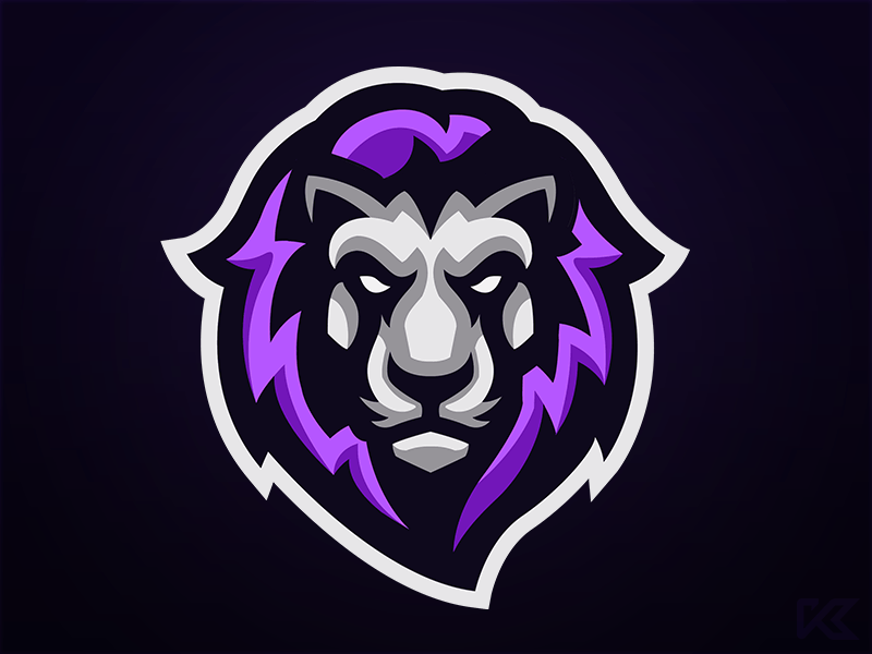 Purple Lion Logo LogoDix