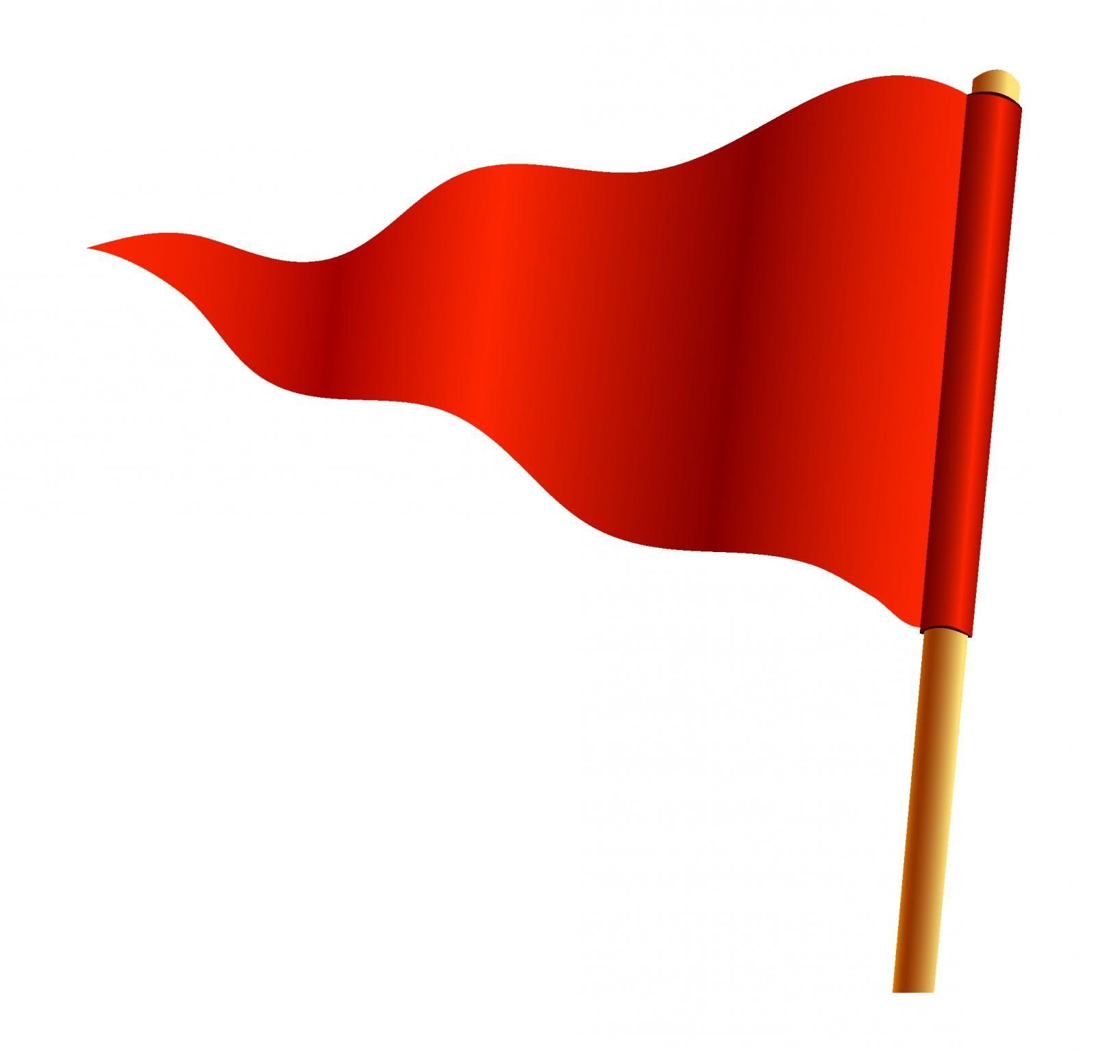 Red Triangle Flag Logo LogoDix