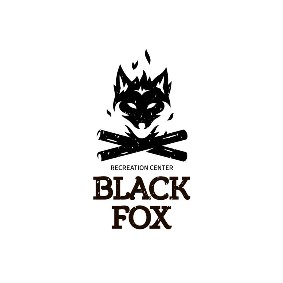 Black Fox Logo LogoDix