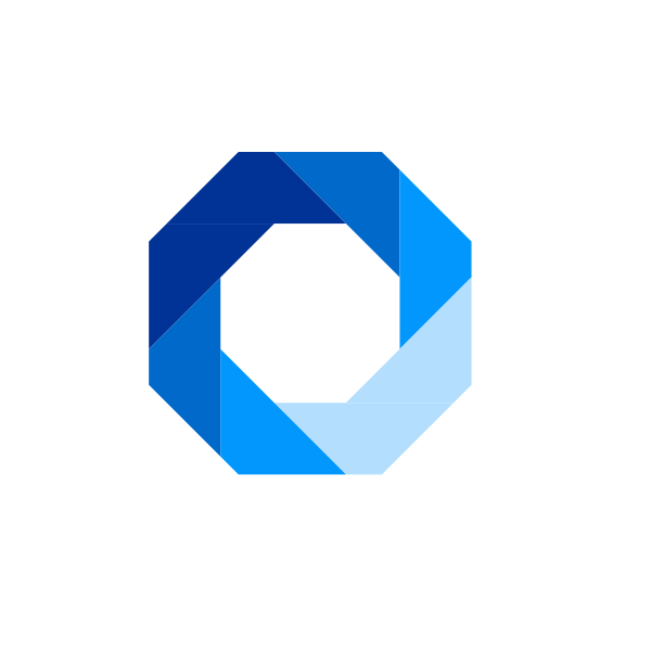 Blue Hexagon Logo LogoDix