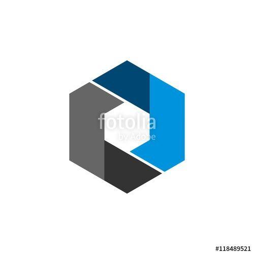 Blue Hexagon Logo LogoDix