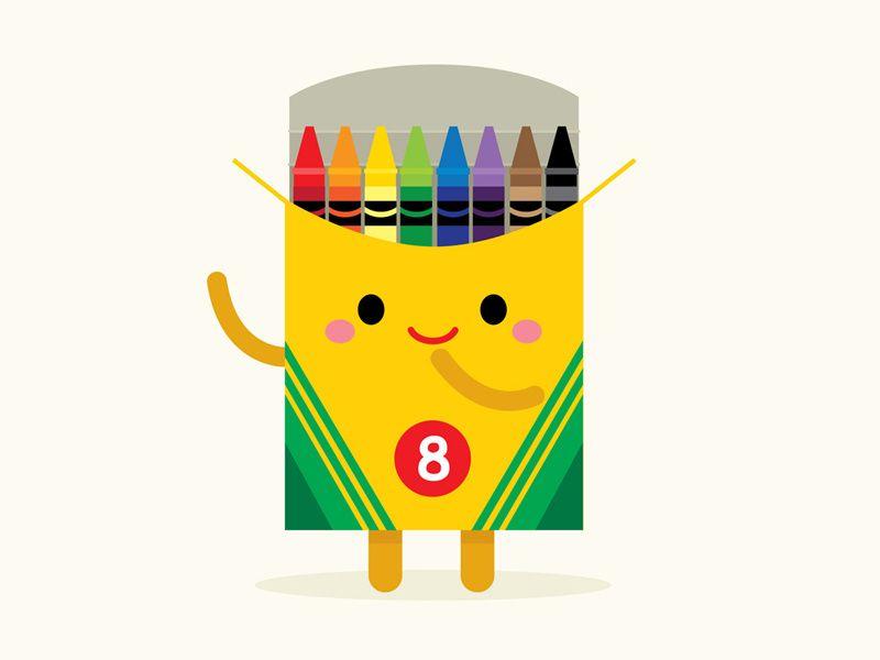 Crayons Logo LogoDix