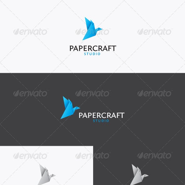 Papercraft Logo LogoDix