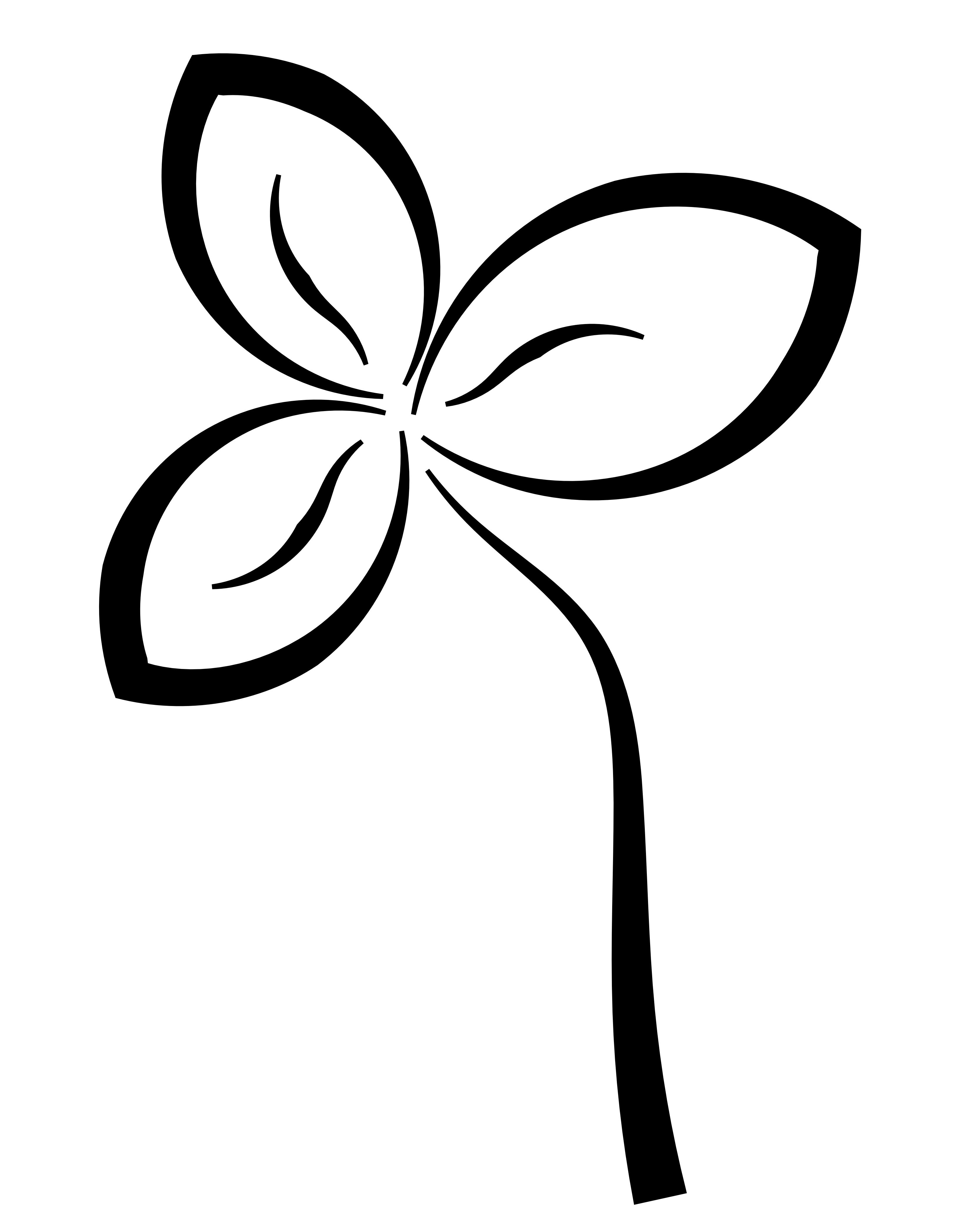 Flower Clip Art Black and White Logo LogoDix