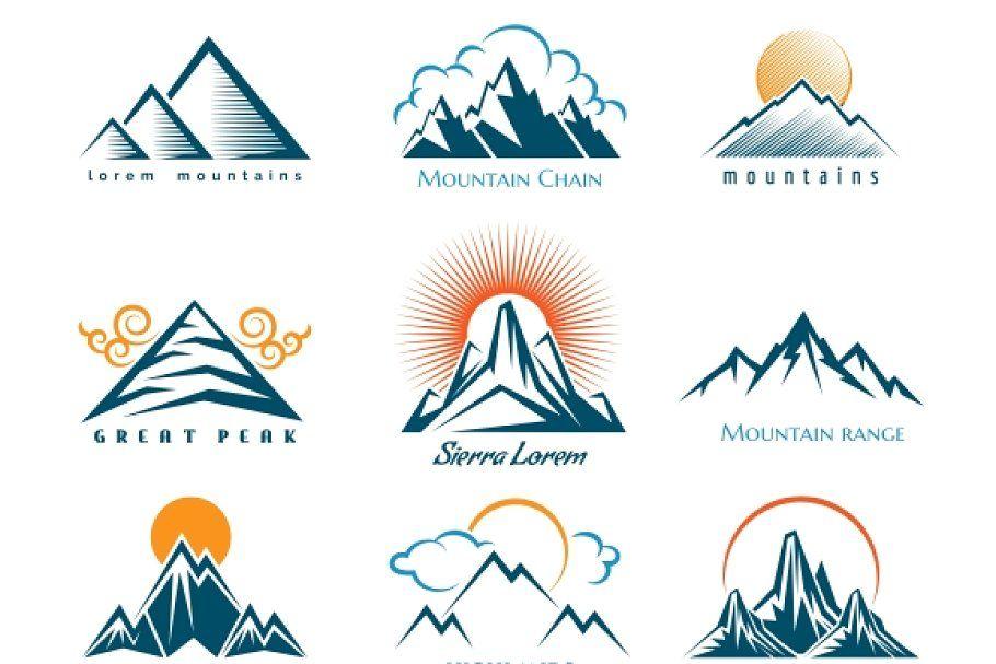 Mountains Logo LogoDix