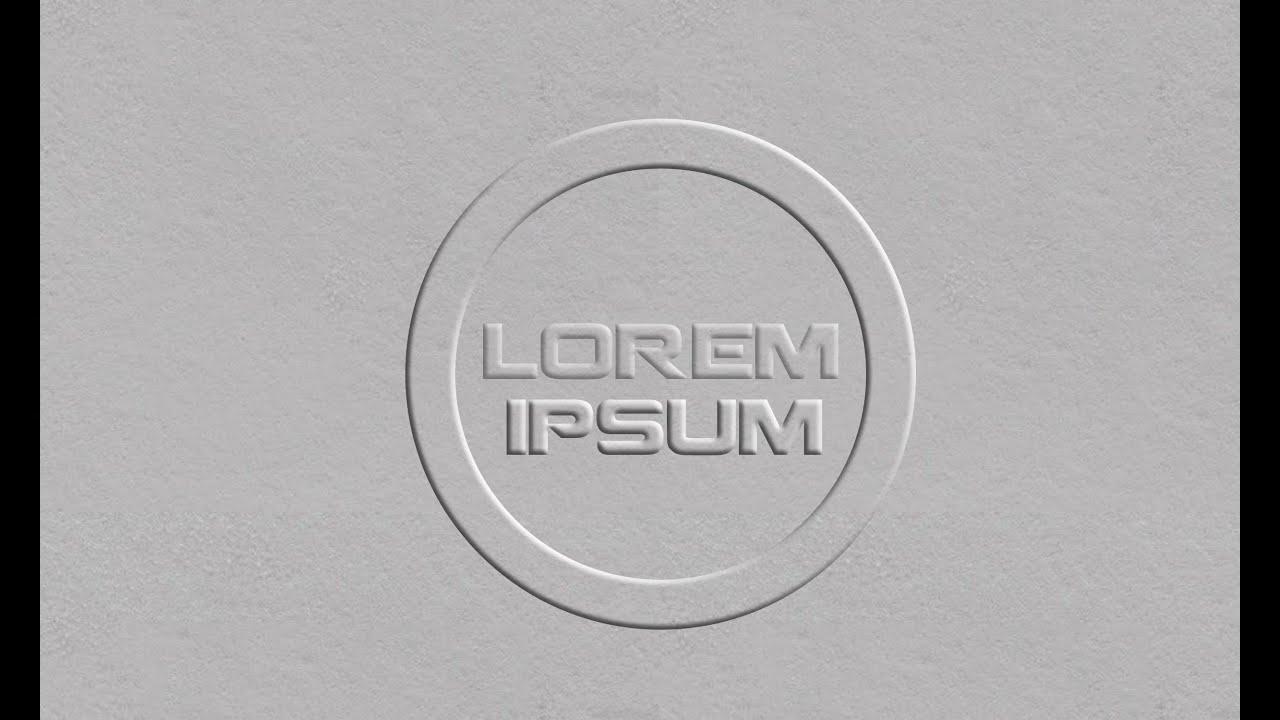 Embossed Logo LogoDix