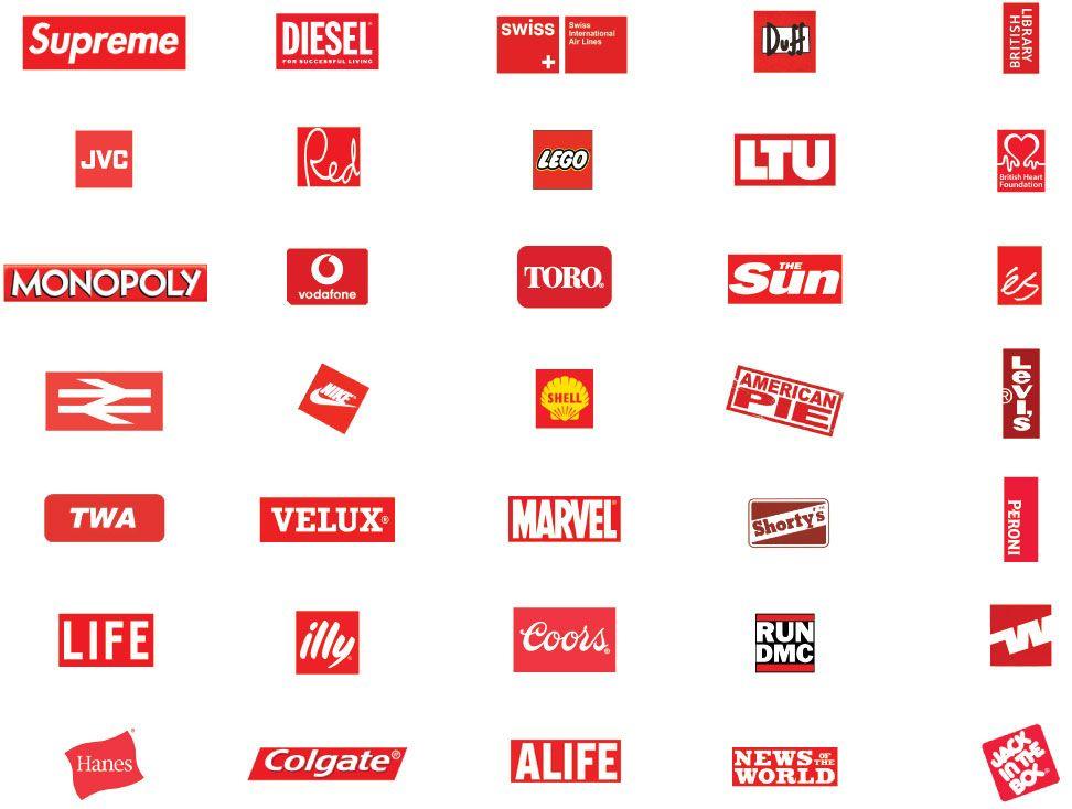 Red Cross in White Box Logo LogoDix