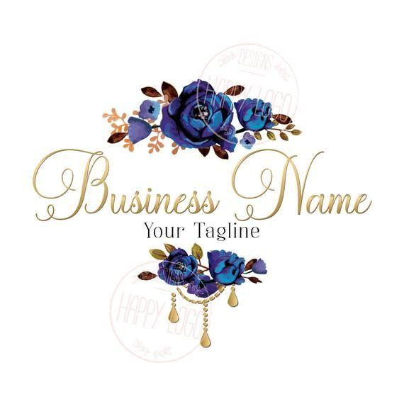 Blue Flowers Logo LogoDix