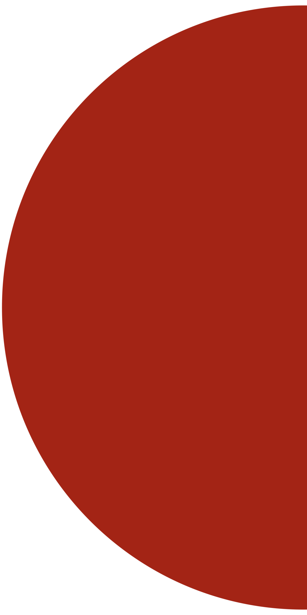 Half Red Circle Logo LogoDix