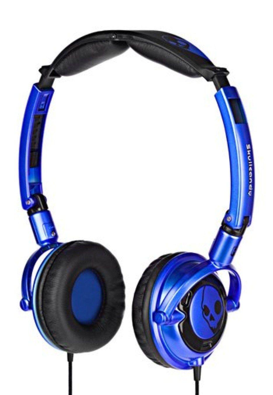 Blue Cat with Headphones Logo LogoDix