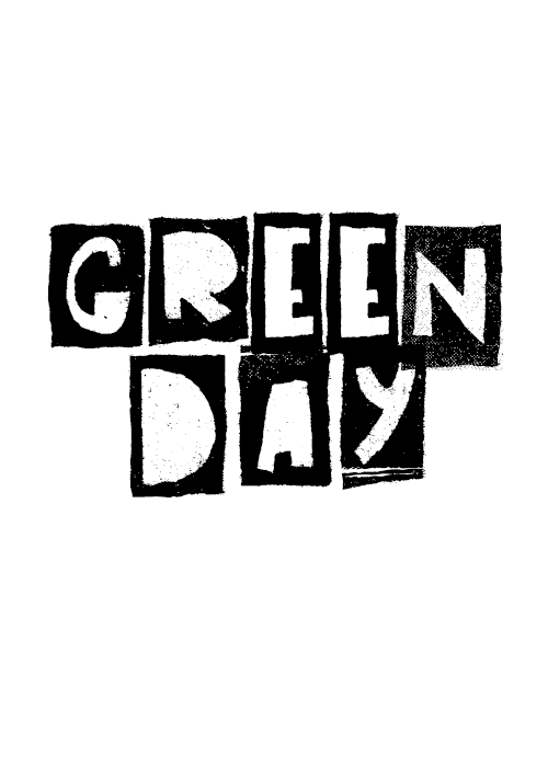 Green Day Black and White Logo LogoDix