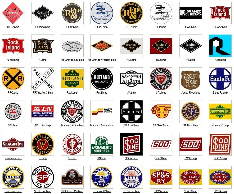 Old Railroad Logos