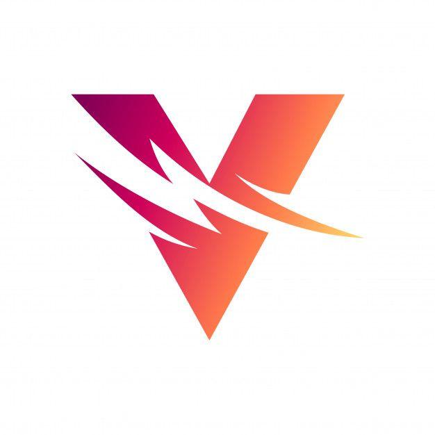 Red V Logo LogoDix