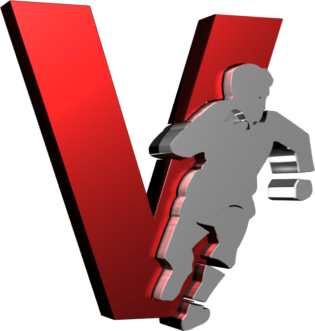 Red V Logo LogoDix