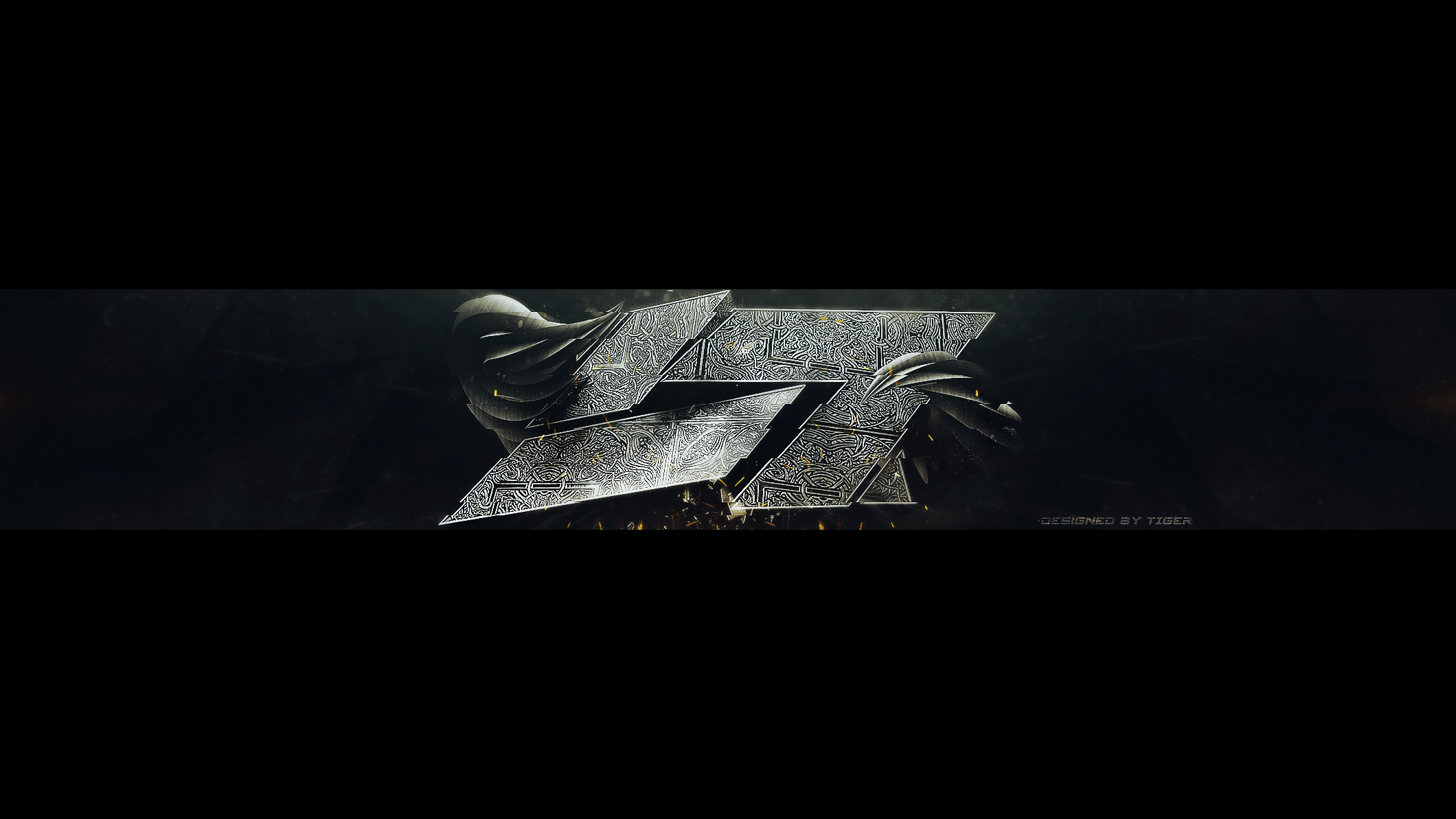 Simple Black and White Banner Logo LogoDix